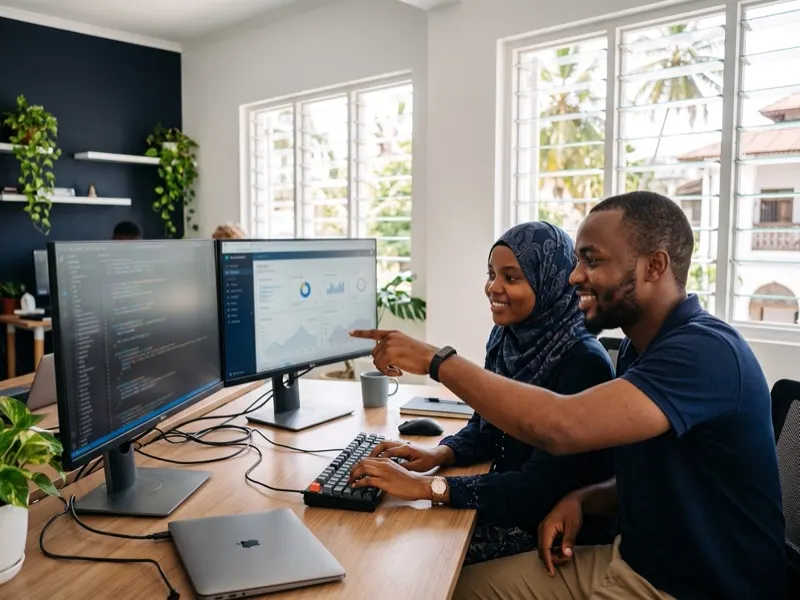 Zanwave developers building a custom business system
